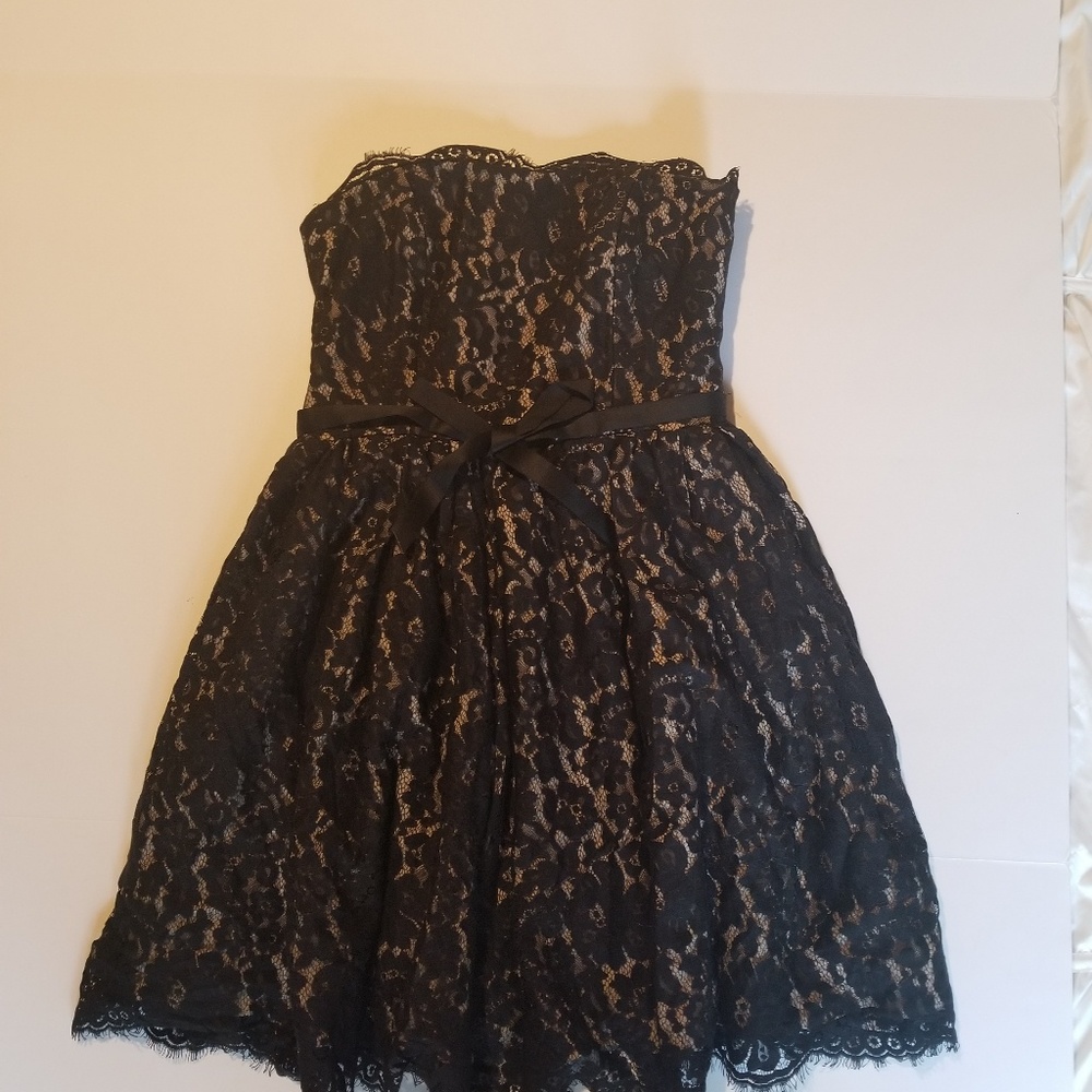 Like New Liberated & Free  black lace mini dress